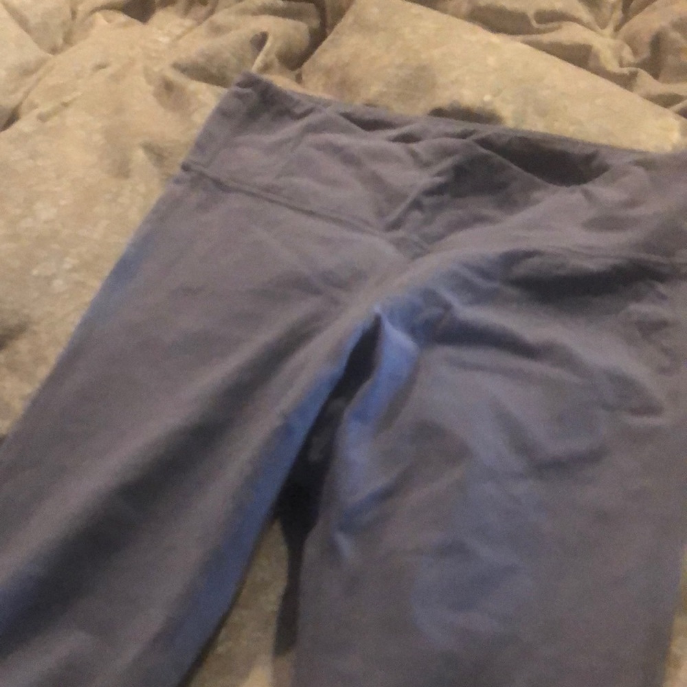 Athlete purple leggings